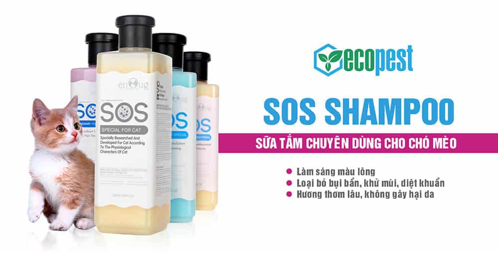 Sữa tắm cho chó mèo SOS Shampoo